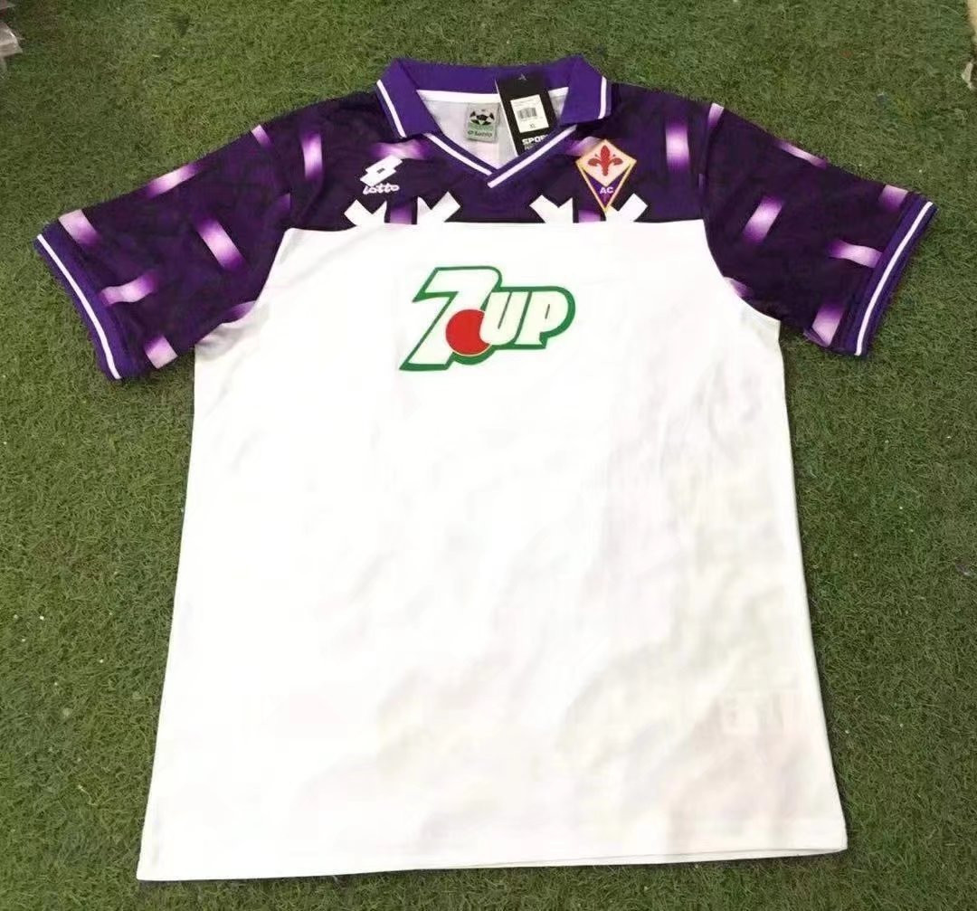 ACF Fiorentina 1993/94 Away Retro Men Jersey – White