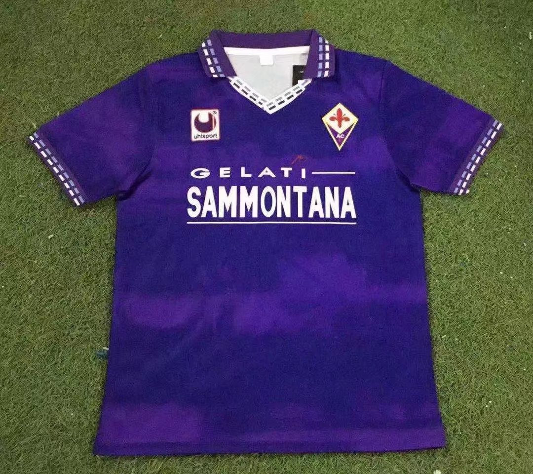 ACF Fiorentina 1994/95 Home Retro Men Jersey – Purple