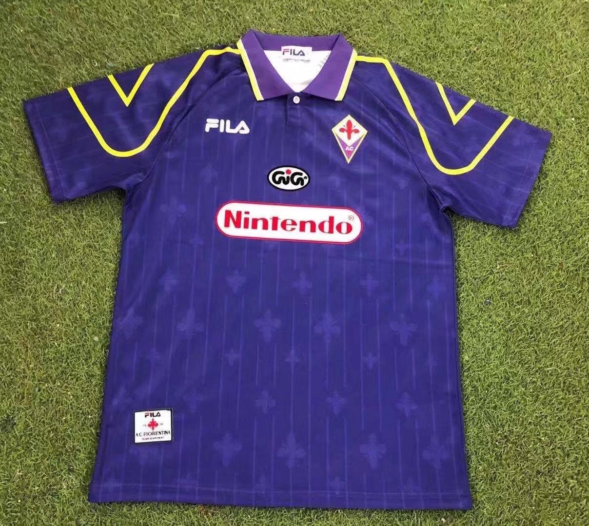 ACF Fiorentina 1997/98 Home Retro Men Jersey – Purple
