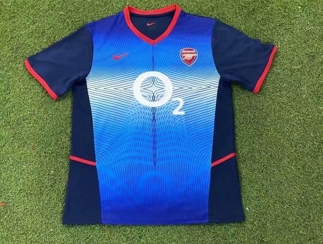 Arsenal 2002/04 Away Retro Men Jersey – Blue
