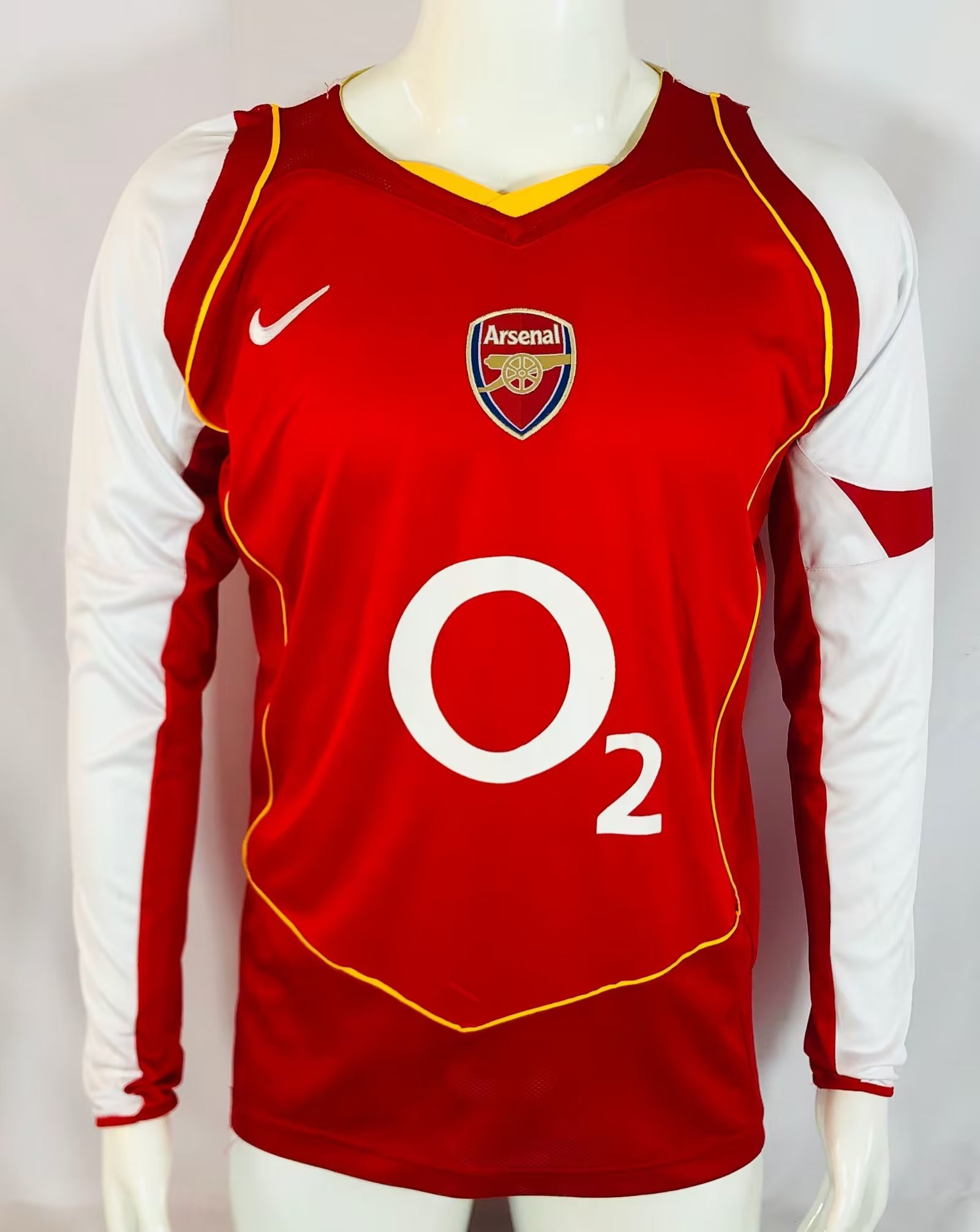 Arsenal 2004/05 Home Retro Long Sleeve Men Jersey – Red