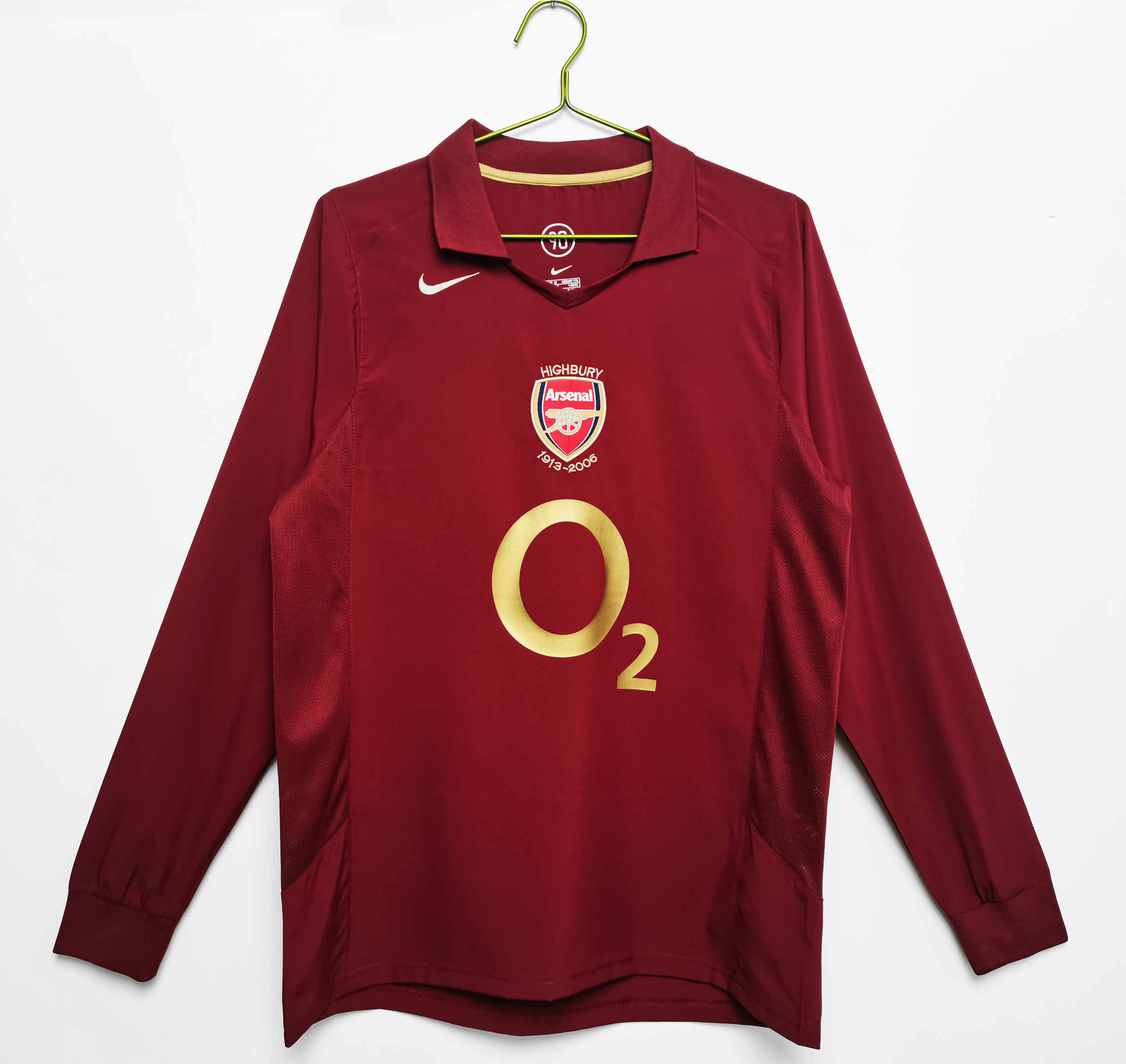 Arsenal 2005/06 Home Retro Long Sleeve Men Jersey – Red