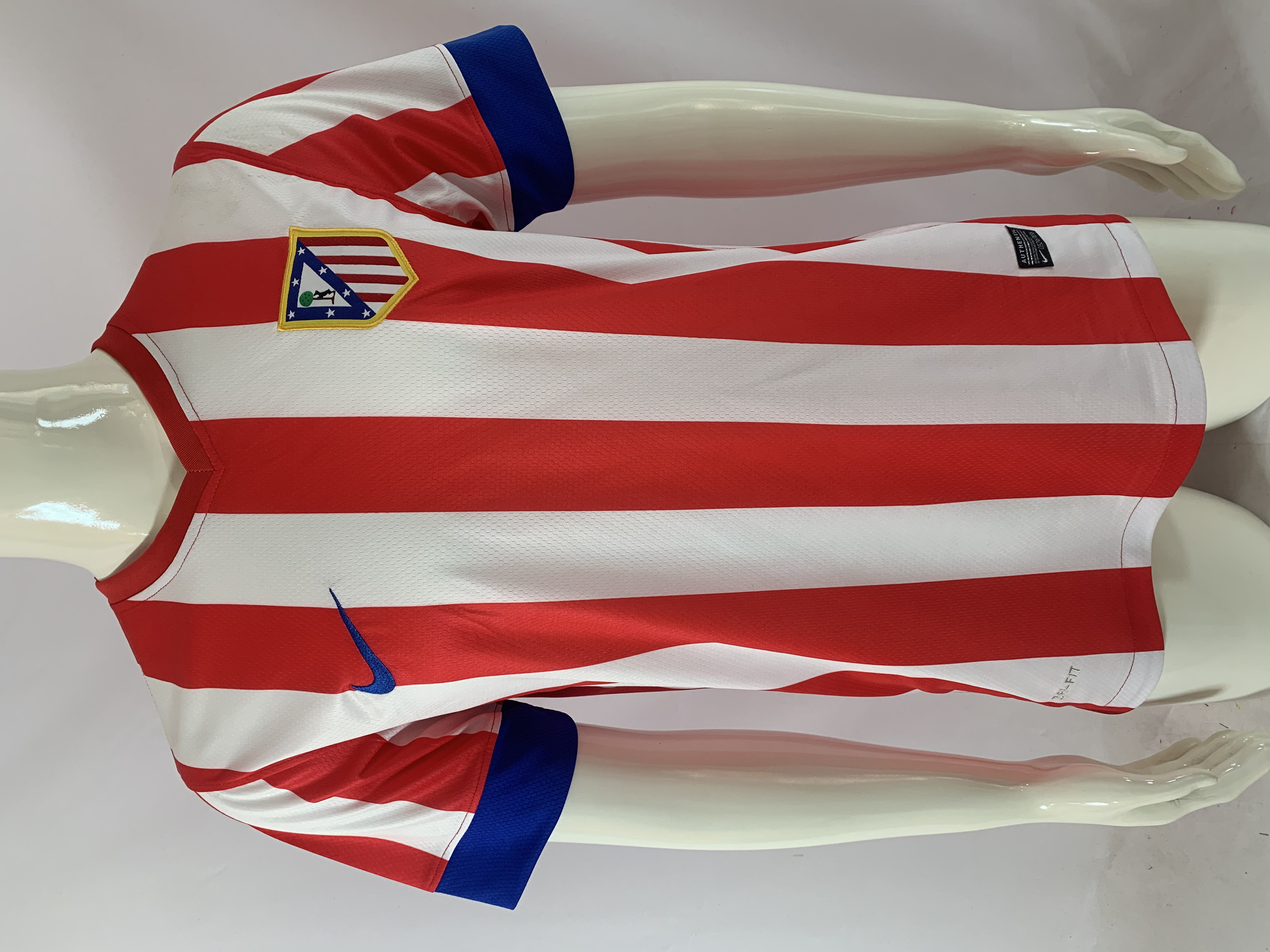 Atlético de Madrid 2012/13 Home Retro Men Jersey – White/Red/Blue