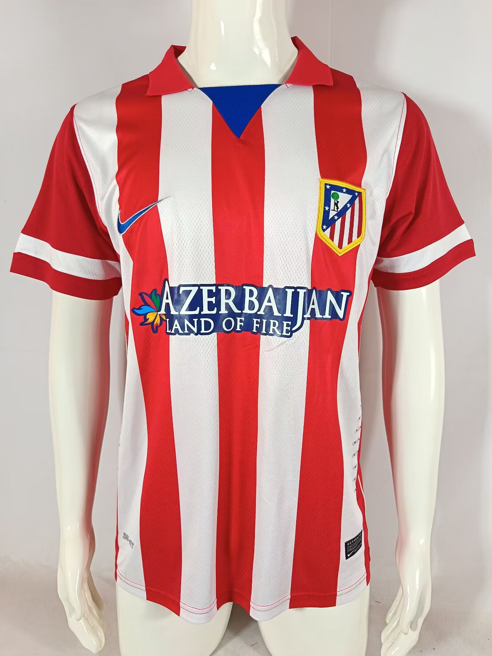 Atlético de Madrid 2013/14 Home Retro Men Jersey – Red/White