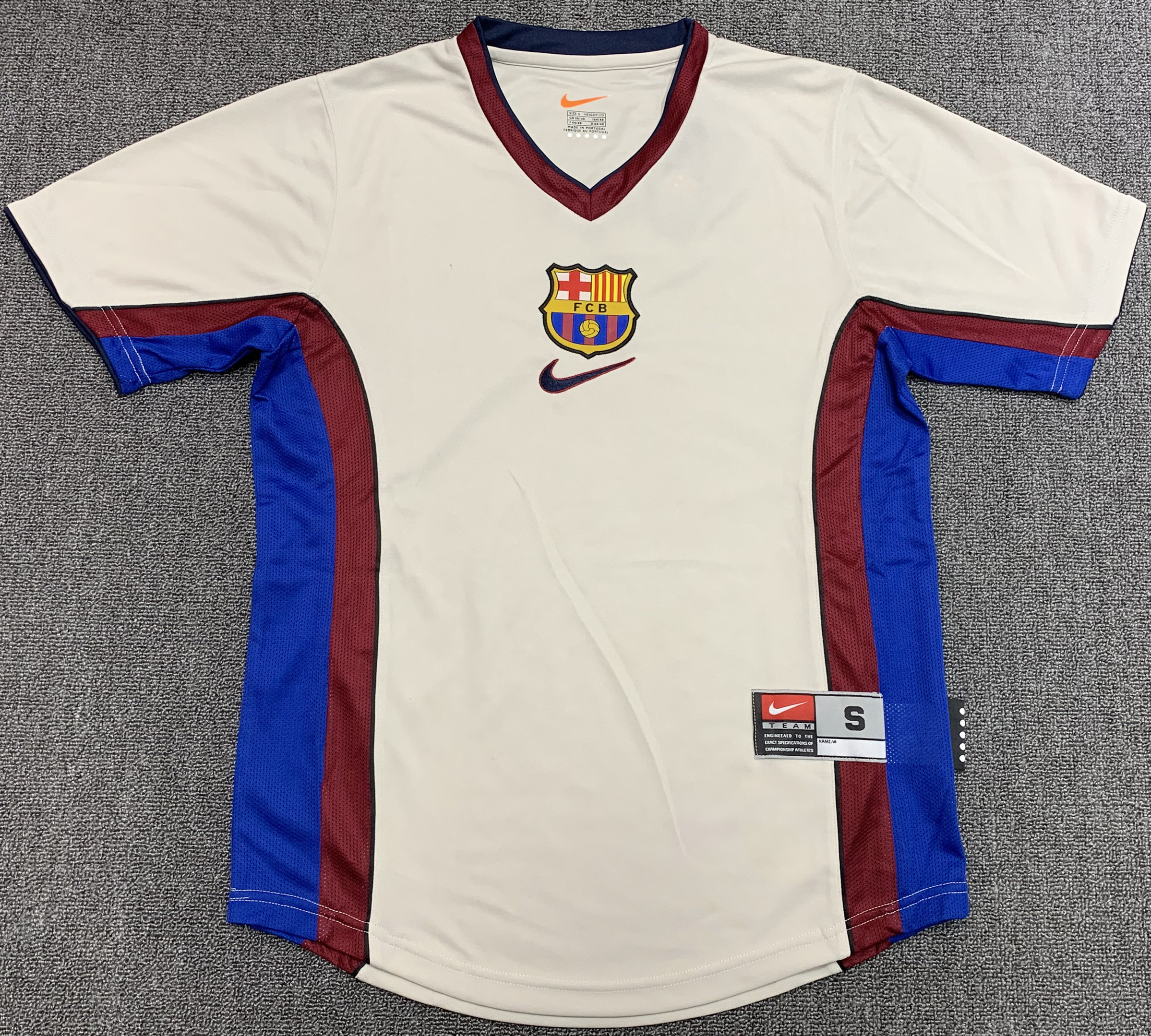 Barcelona 1998/99 Away Retro Men Jersey – White