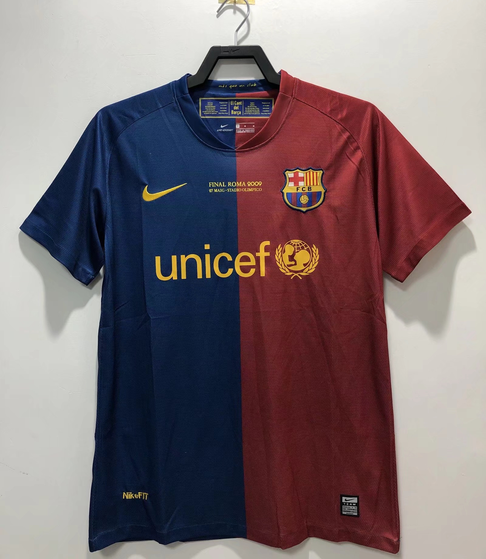 Barcelona 2008/09 Champions League Home Retro Men Jersey – Blue/Red