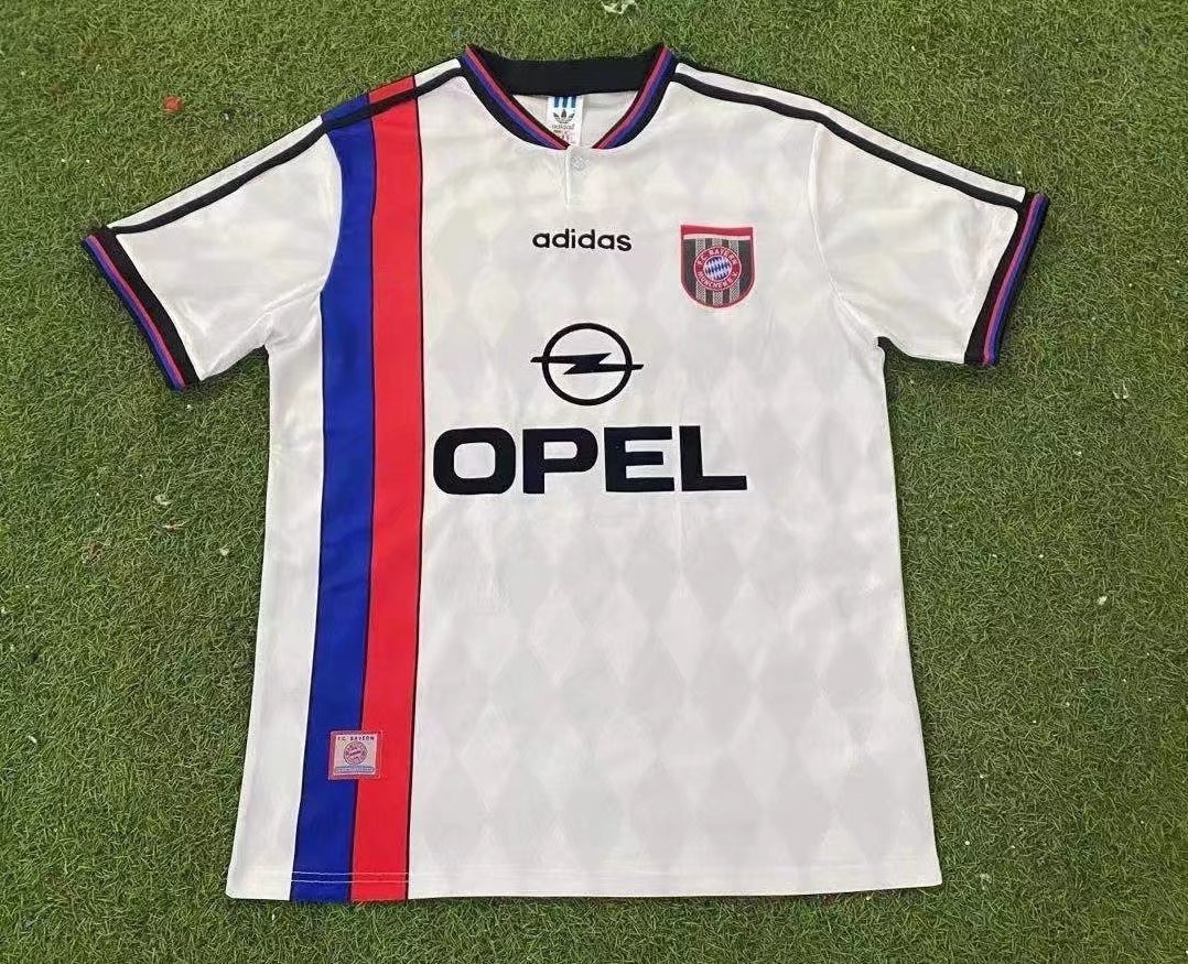 Bayern Munich 1995/96 Away Retro Men Jersey – White