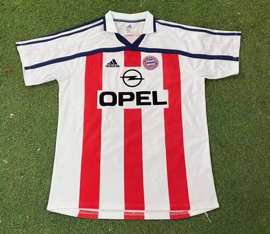 Bayern Munich 2000/01 Away Retro Men Jersey – White