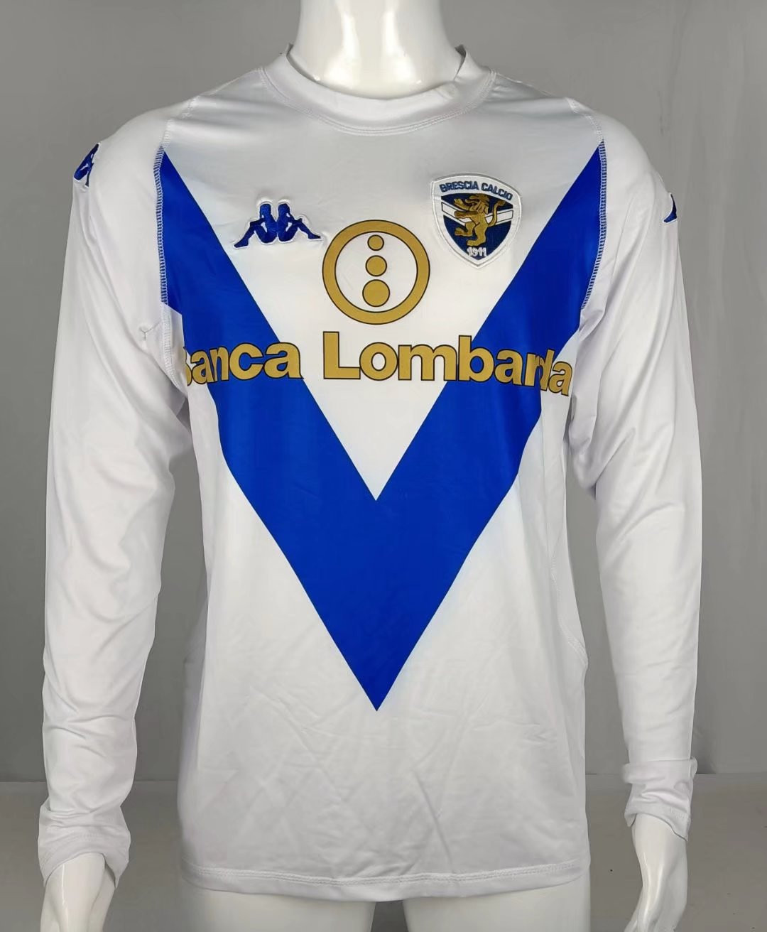 Brescia Calcio 2003/04 Away Retro Long Sleeve Men Jersey – White
