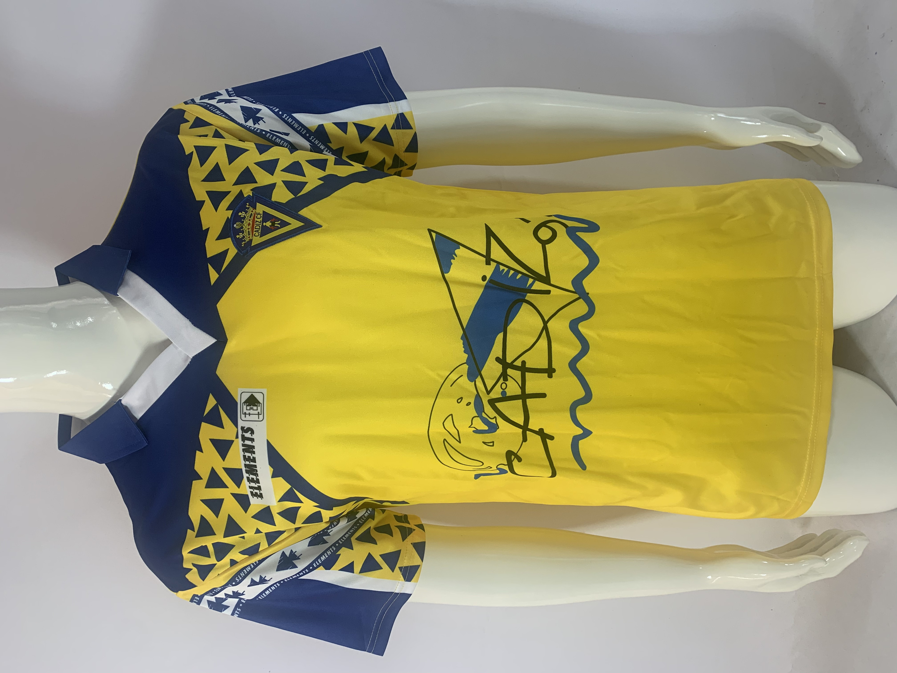 Cádiz CF 1991/92 Home Retro Men Jersey – Yellow