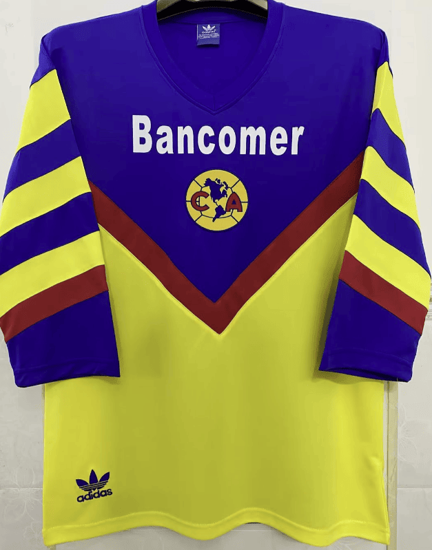 Club America 1988/89 Home Retro Men Jersey – Blue/Yellow