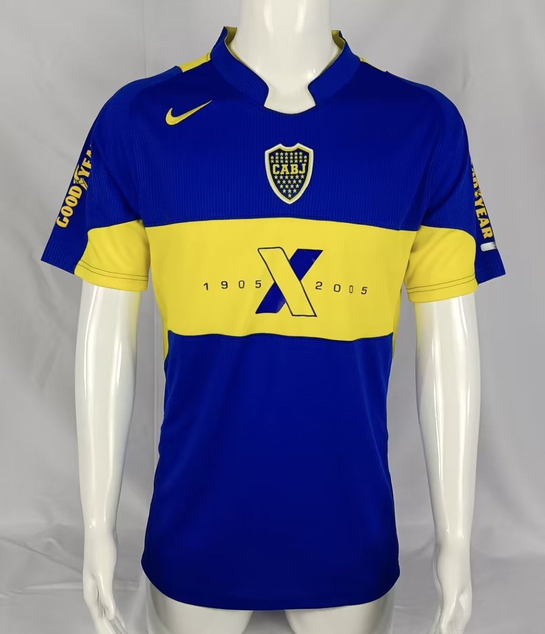 Club Atlético Boca Juniors 2005 100th Anniversary Retro Men Jersey – Blue
