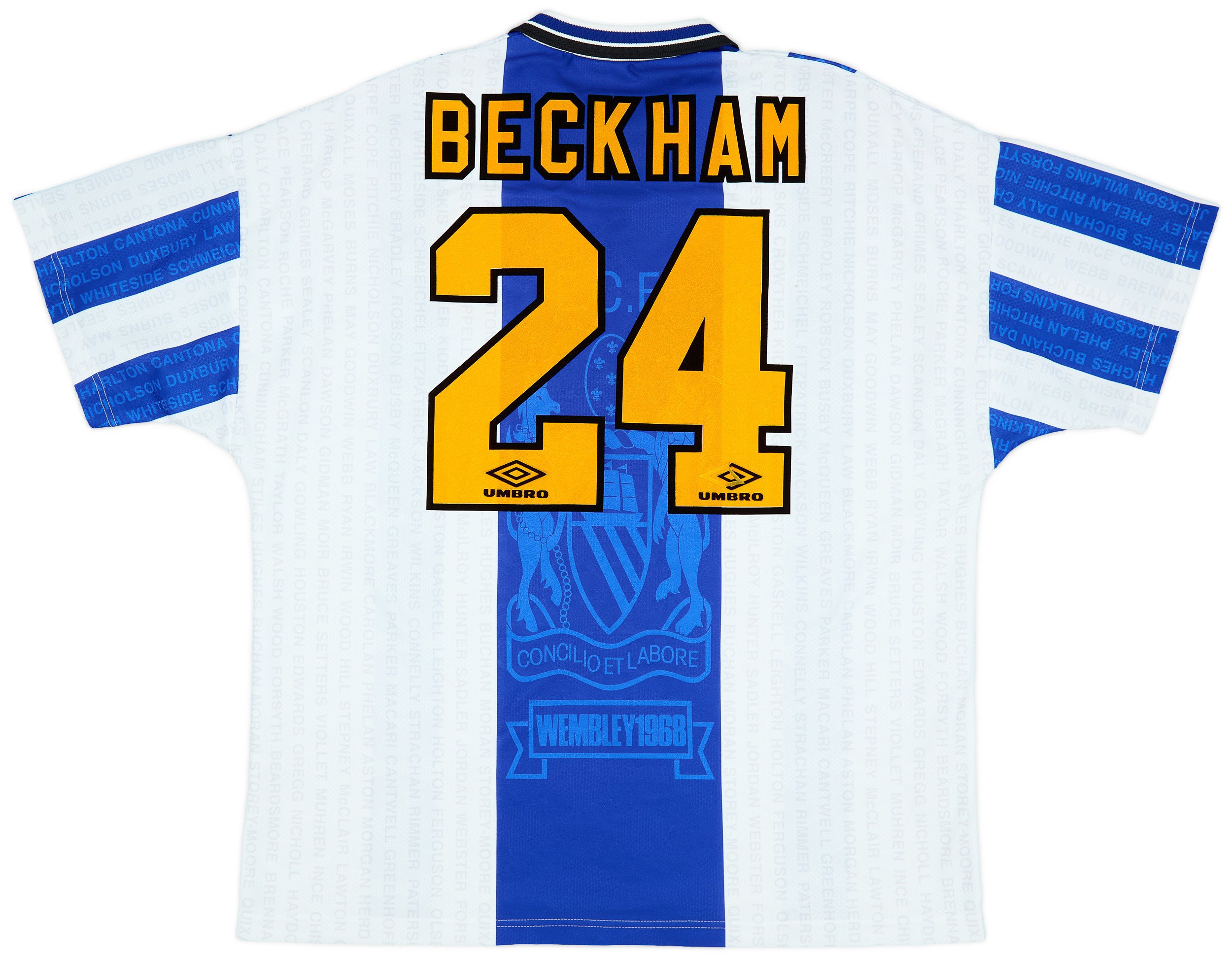 David Beckham 24 Manchester United 1994-1996 Third Retro Jersey – Men