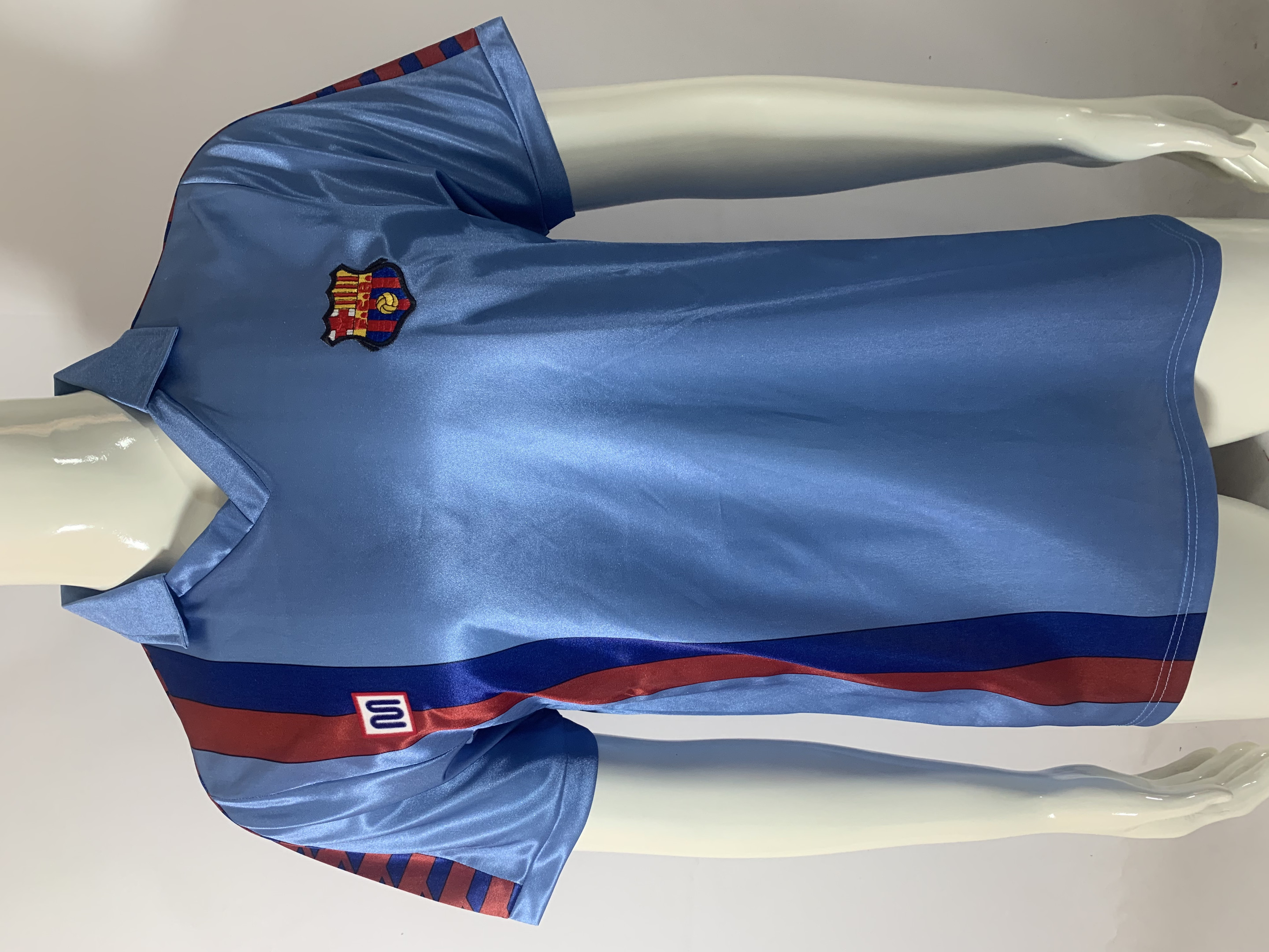 FC Barcelona 1985/89 Away Retro Men Jersey – Sky Blue