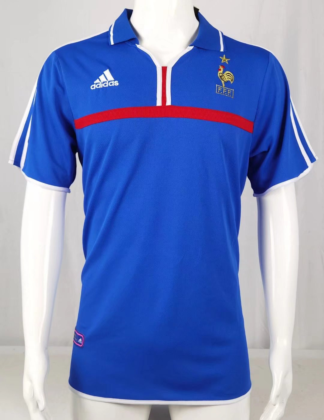 France 2000 Home Retro Men Jersey – Blue