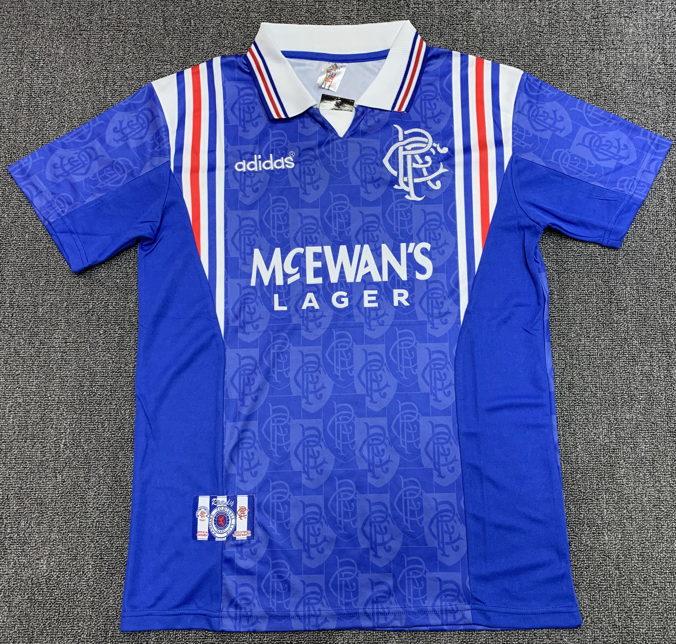 Glasgow Rangers 1996/97 Home Retro Men Jersey – Blue