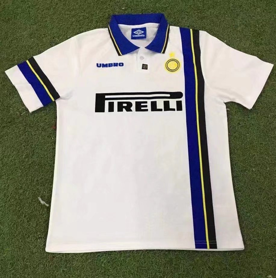 Inter Milan 1997/98 Away Retro Men Jersey – White