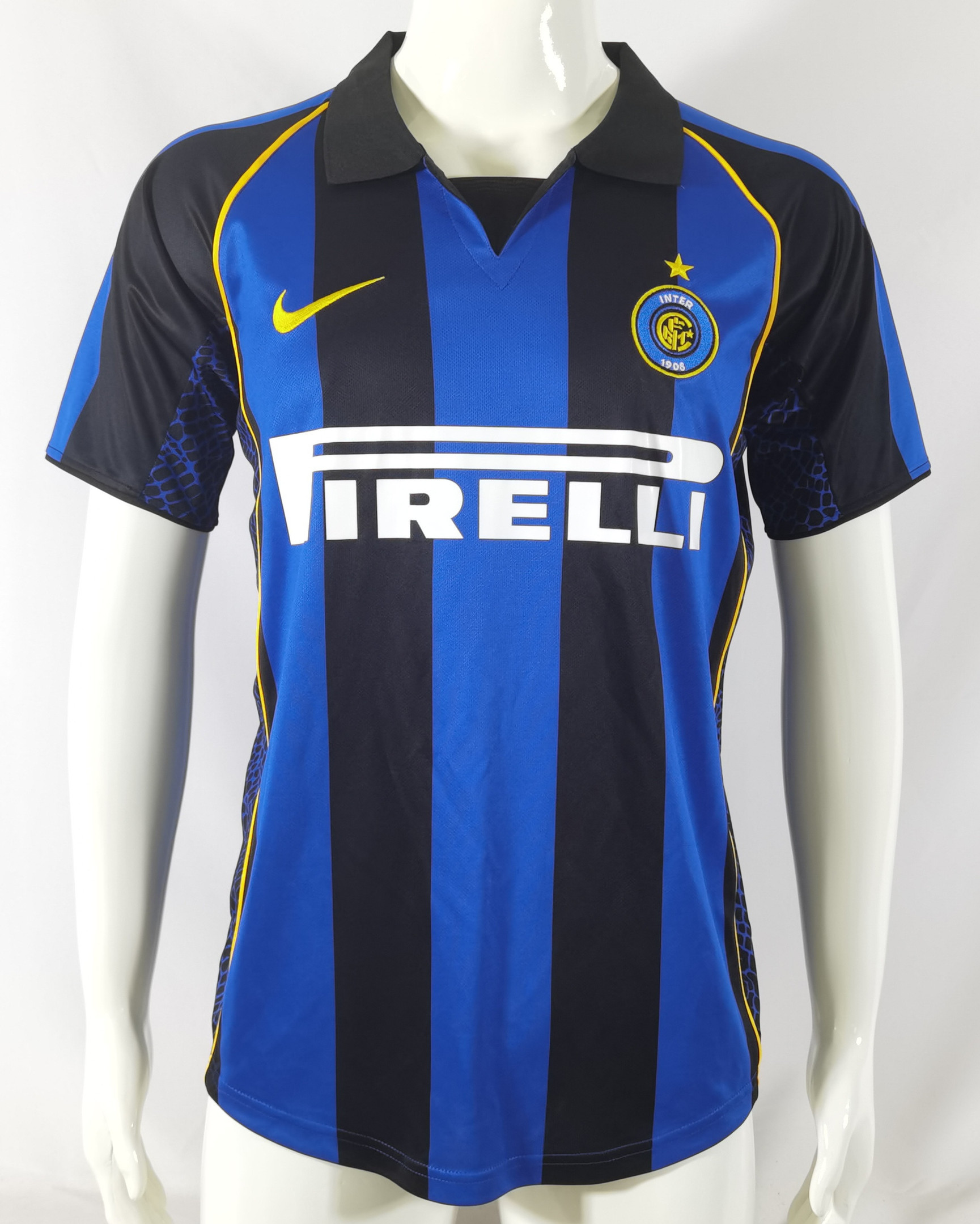 Inter Milan 2001/02 Home Retro Men Jersey – Blue/Black