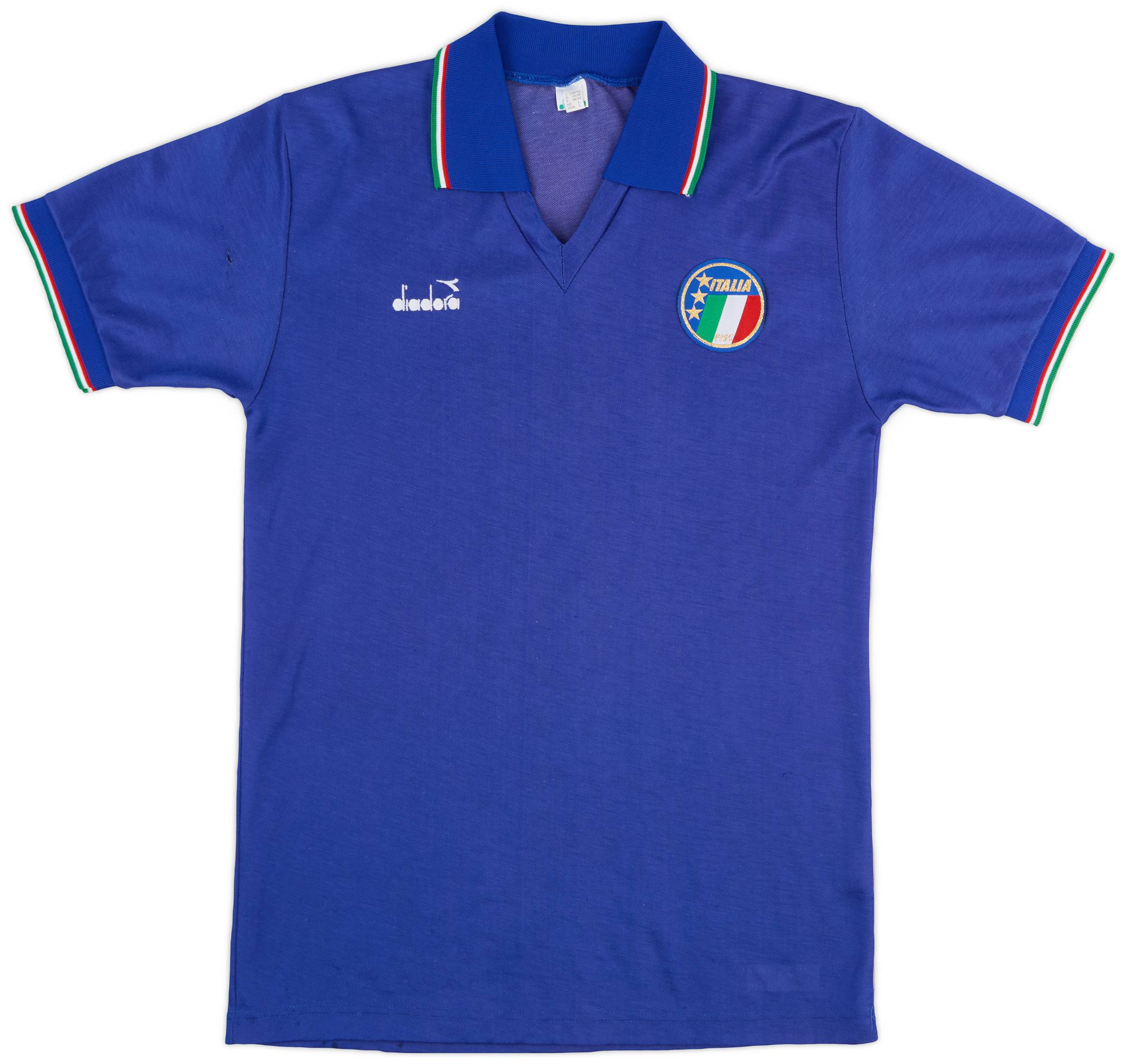 Italy 1986 Home Retro Men Jersey – Blue
