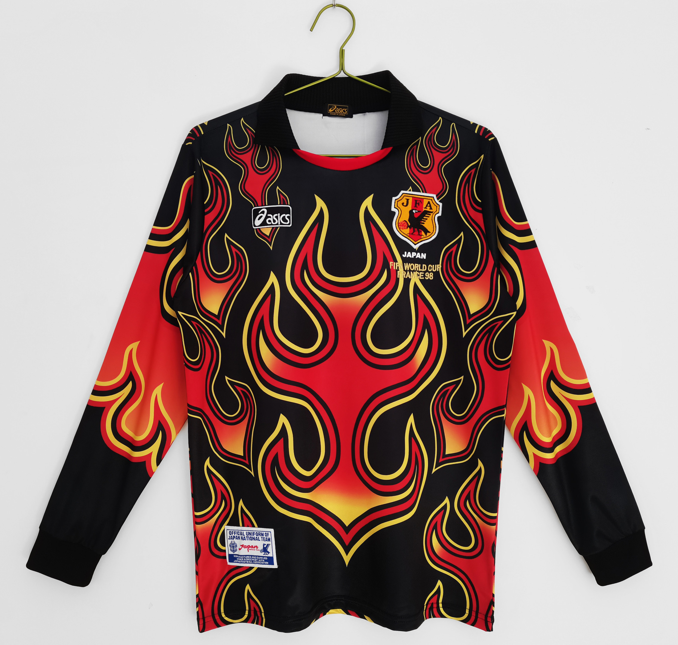 Japan 1998 Goalkeeper Retro Long Sleeve Men Jersey – Black