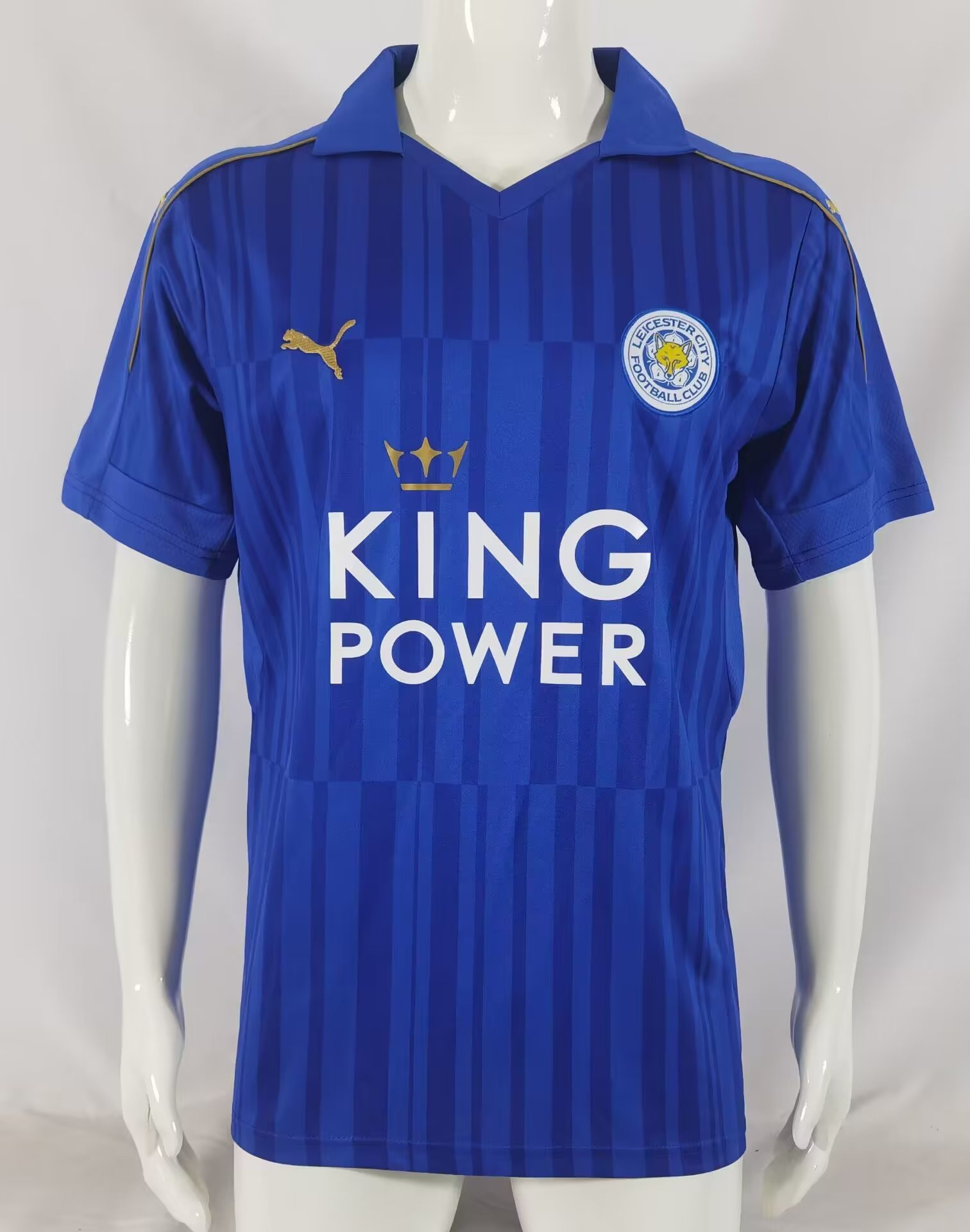 Leicester City 2016/17 Home Retro Men Jersey – Blue