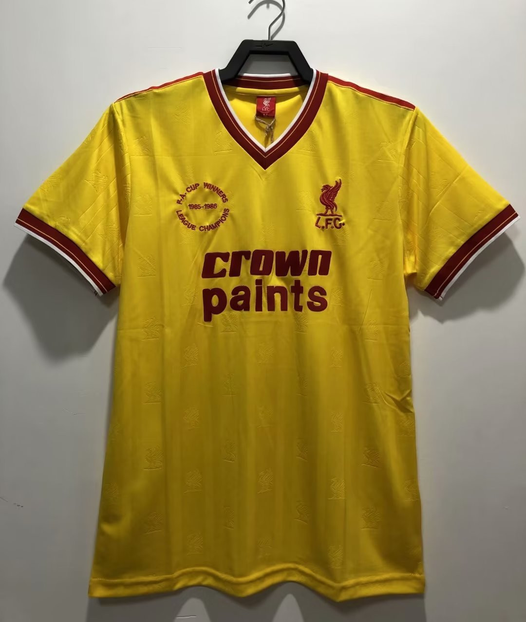 Liverpool 1985/86 Away Retro Men Jersey – Yellow