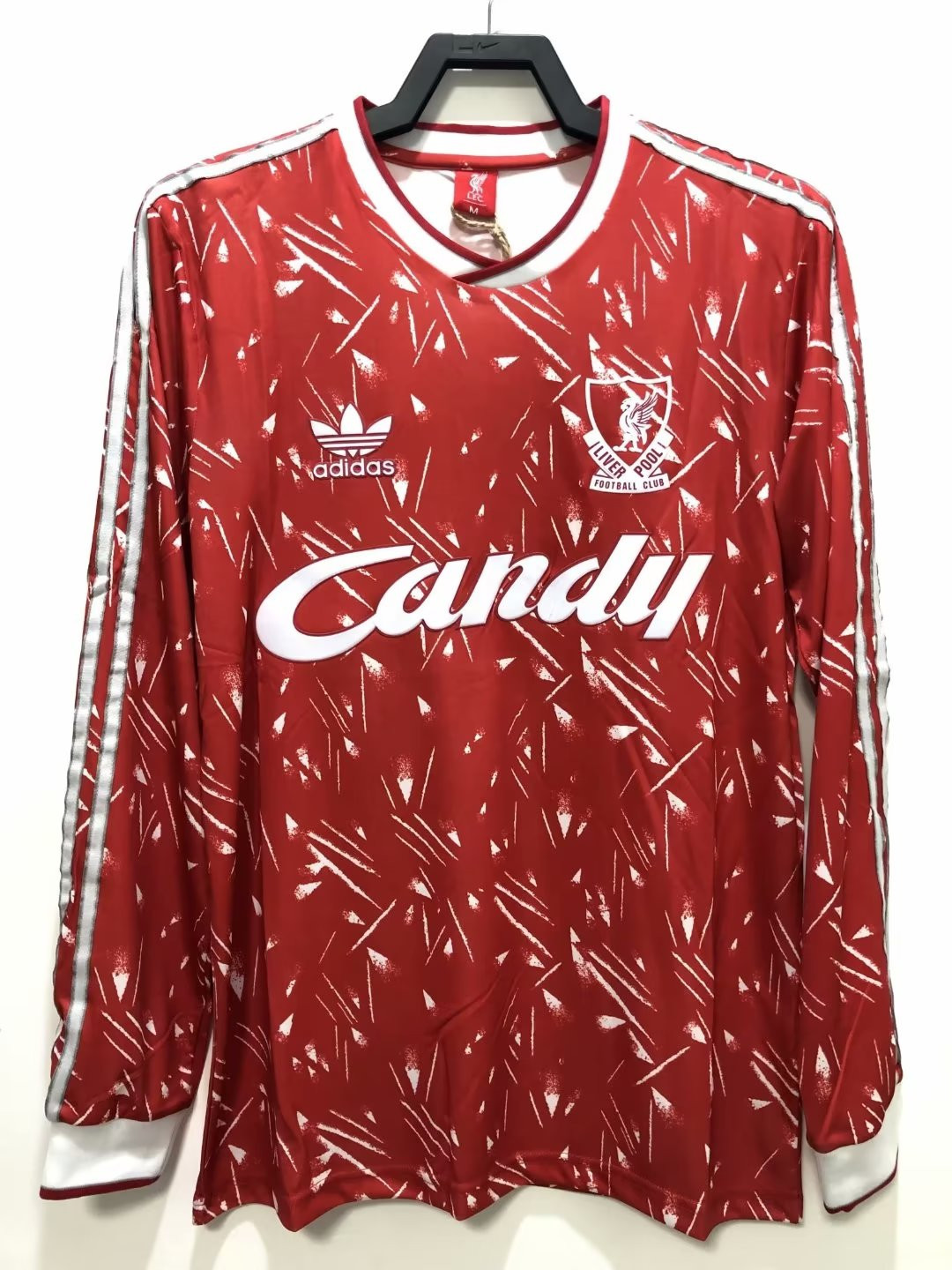 Liverpool 1989/91 Home Retro Long Sleeve Men Jersey – Red