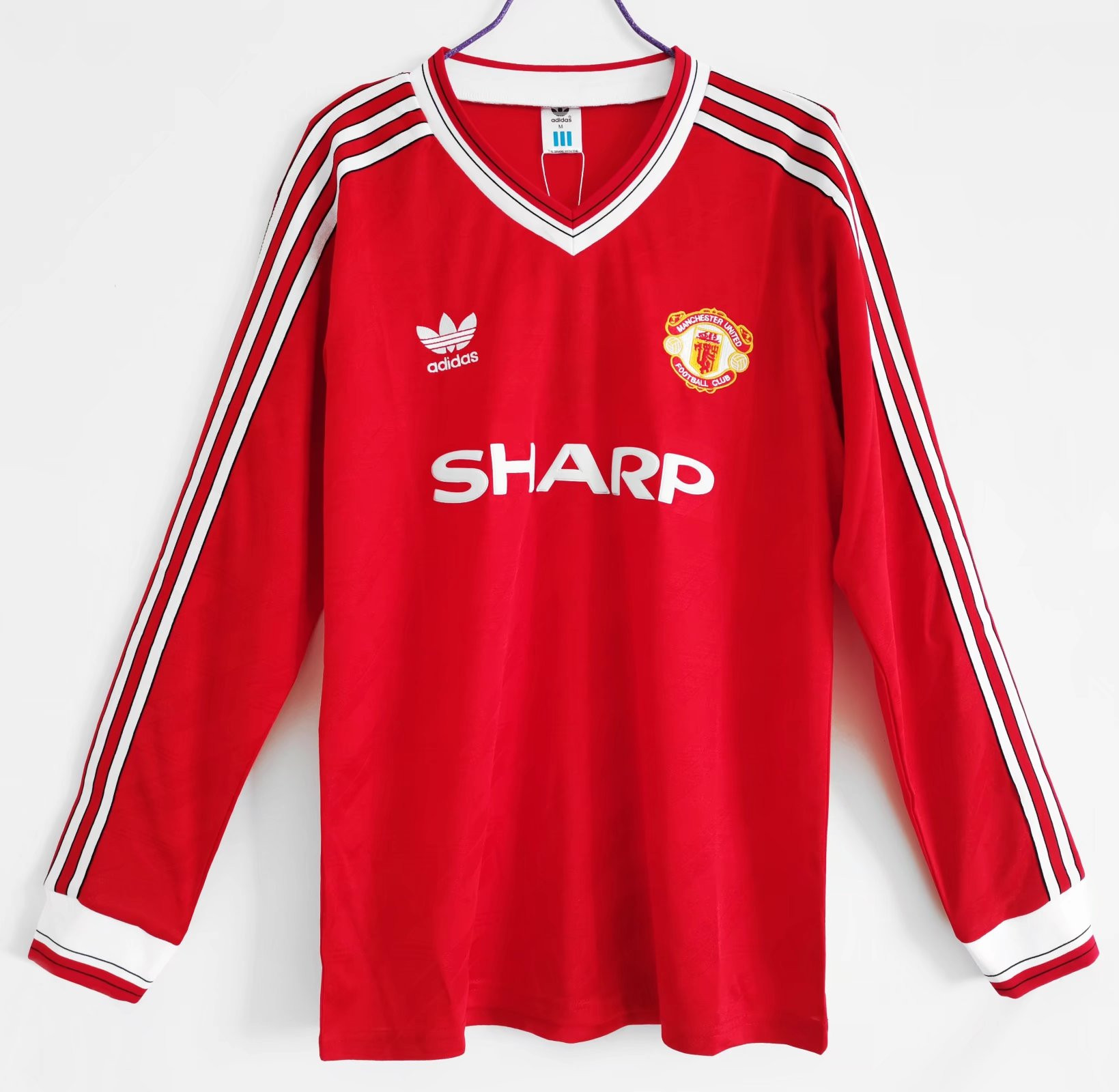 Manchester United 1986/88 Home Retro Long Sleeve Men Jersey – Red