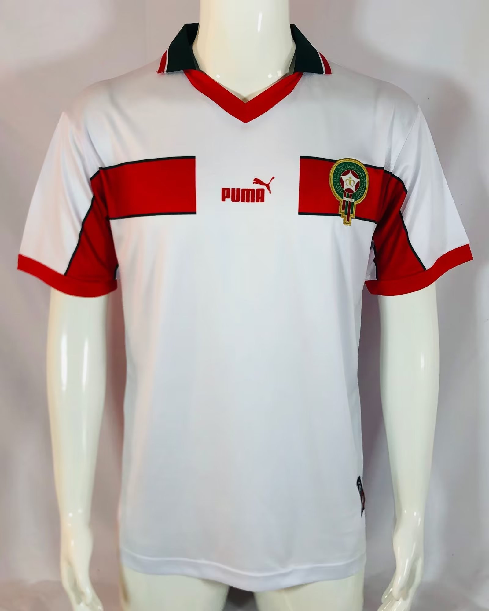 Morocco 1998 Away Retro Men Jersey – White