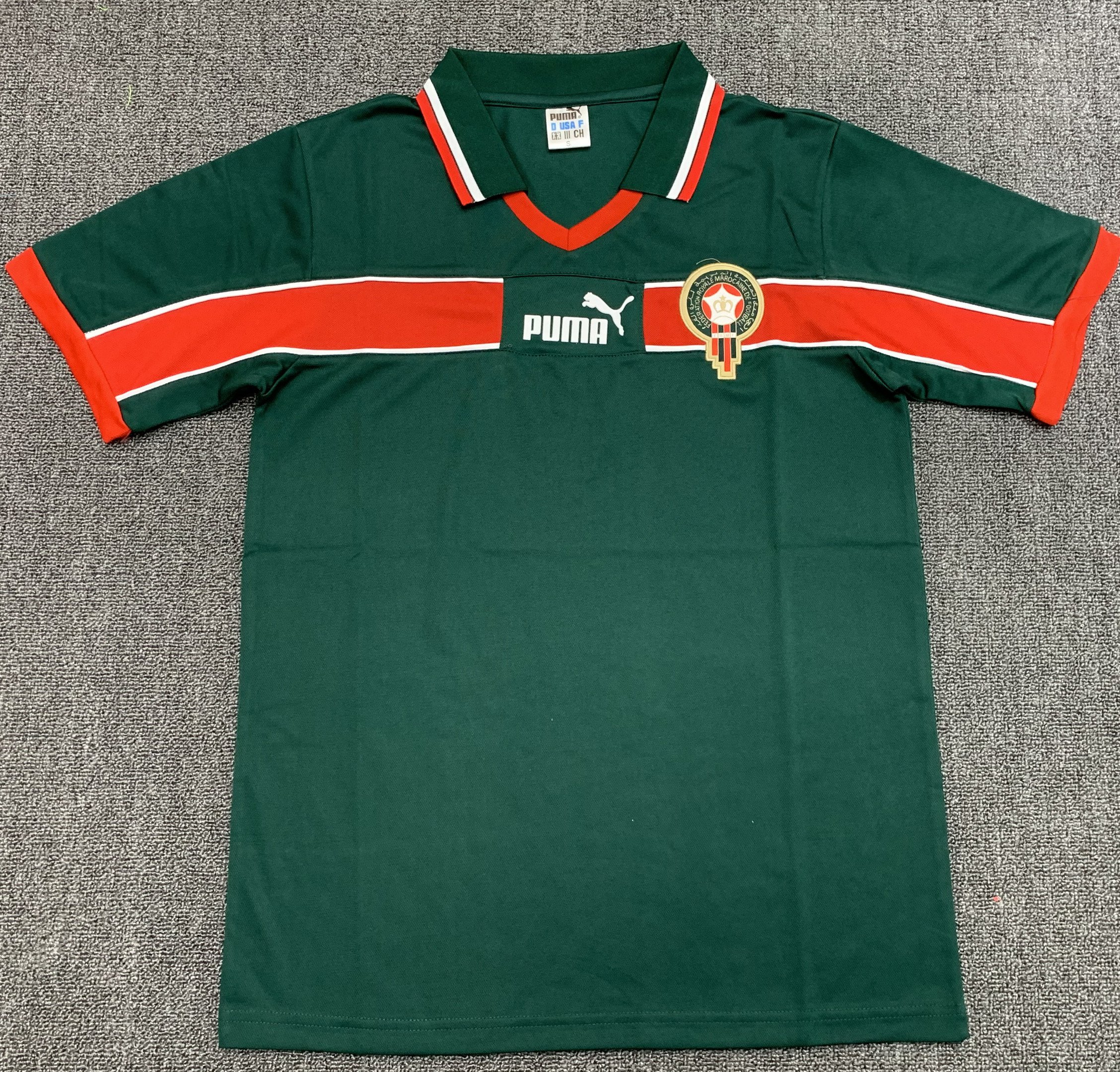 Morocco 1998 Home Retro Jersey – Men Green