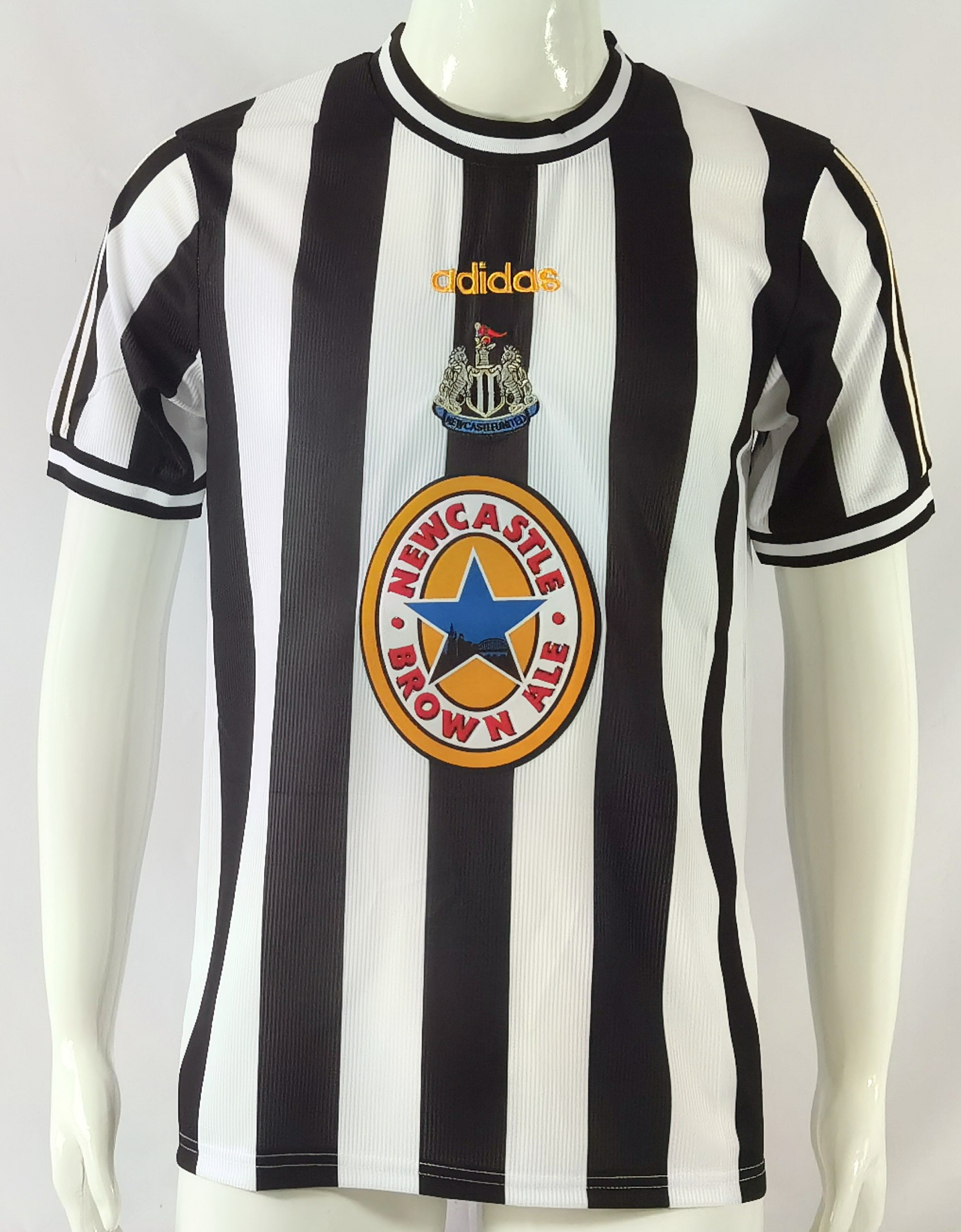 Newcastle United F.C. 1997/99 Home Retro Men Jersey – White/Black