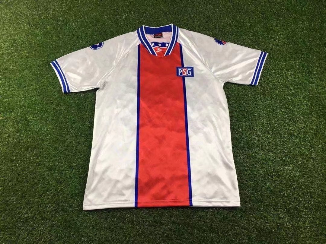 Paris Saint-Germain 1994/95 Away Retro Men Jersey – White