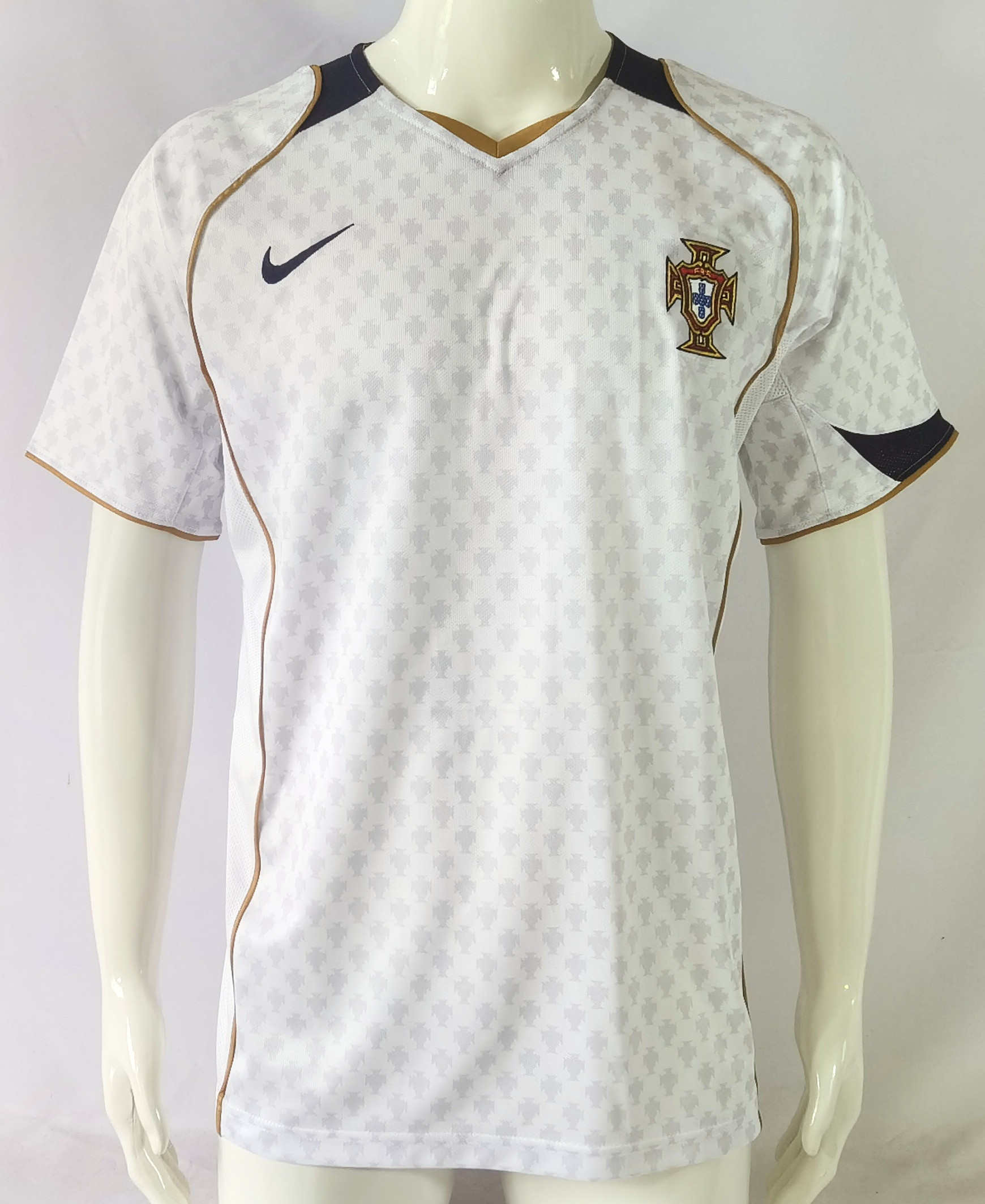Portugal 2004 Away Retro Men Jersey – White