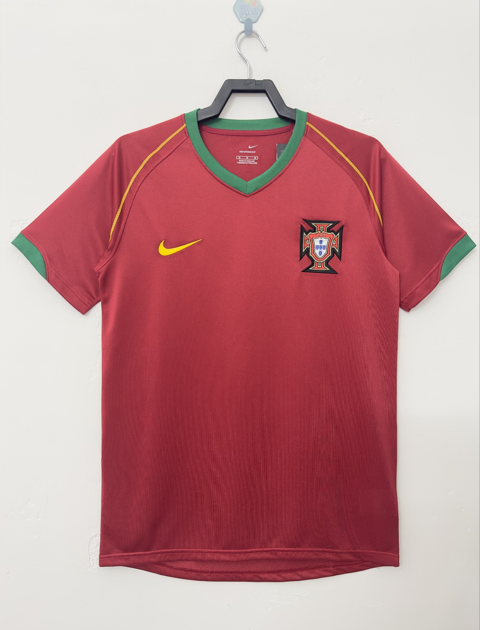 Portugal 2006 Home Retro Jersey – Men, Red