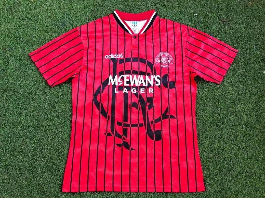 Rangers F.C. 1994/96 Away Retro Men Jersey – Red