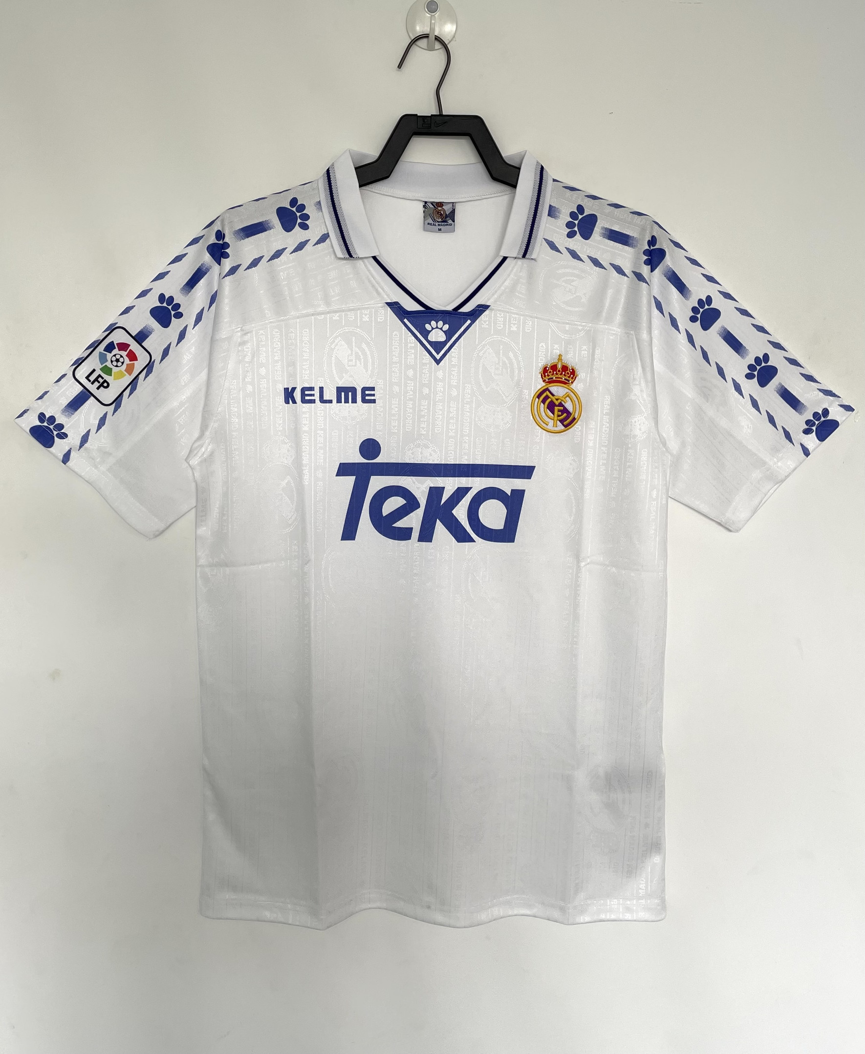 Real Madrid 1996/97 Home Retro Men Jersey – White