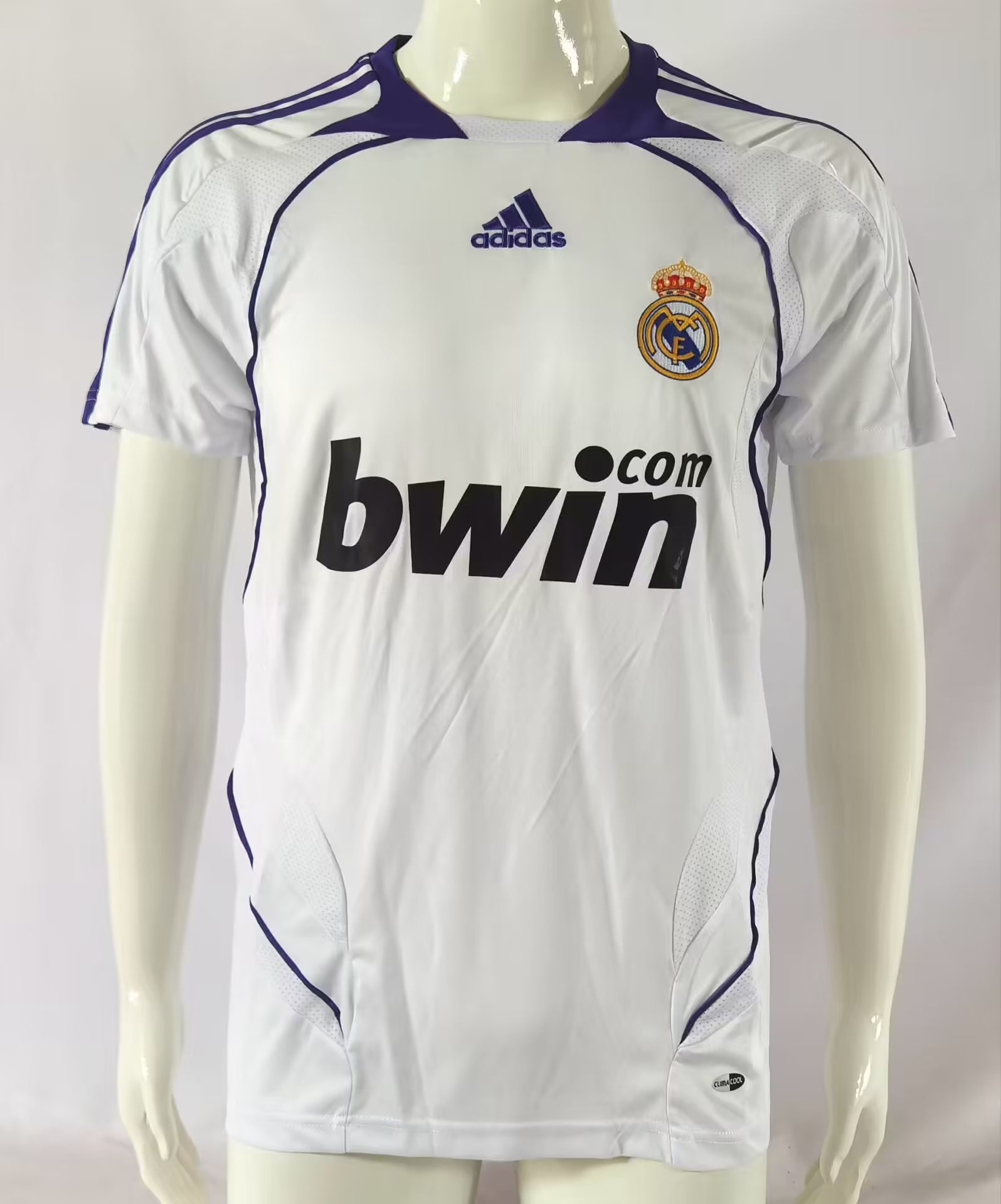 Real Madrid 2007/08 Home Retro Men Jersey – White
