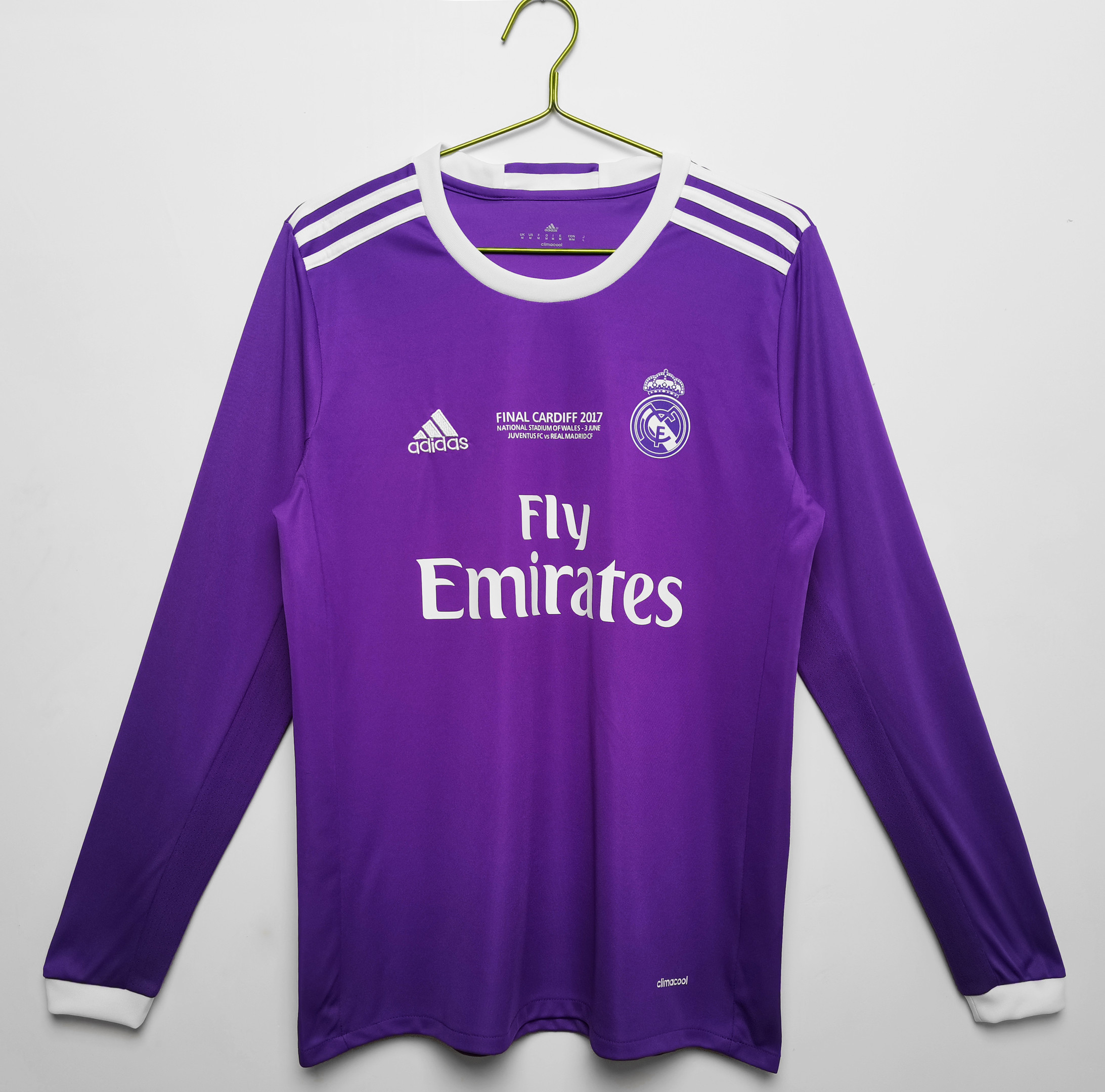 Real Madrid 2016/17 Away Retro Long Sleeve Men Jersey – Purple
