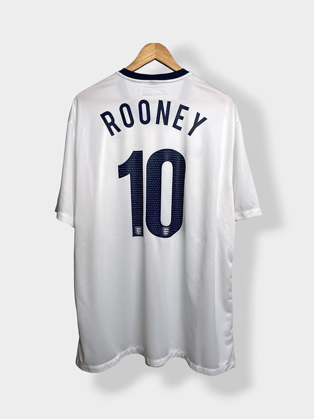 Rooney 10 England 2013 Home “150th Anniversary” Retro Jersey – Men White