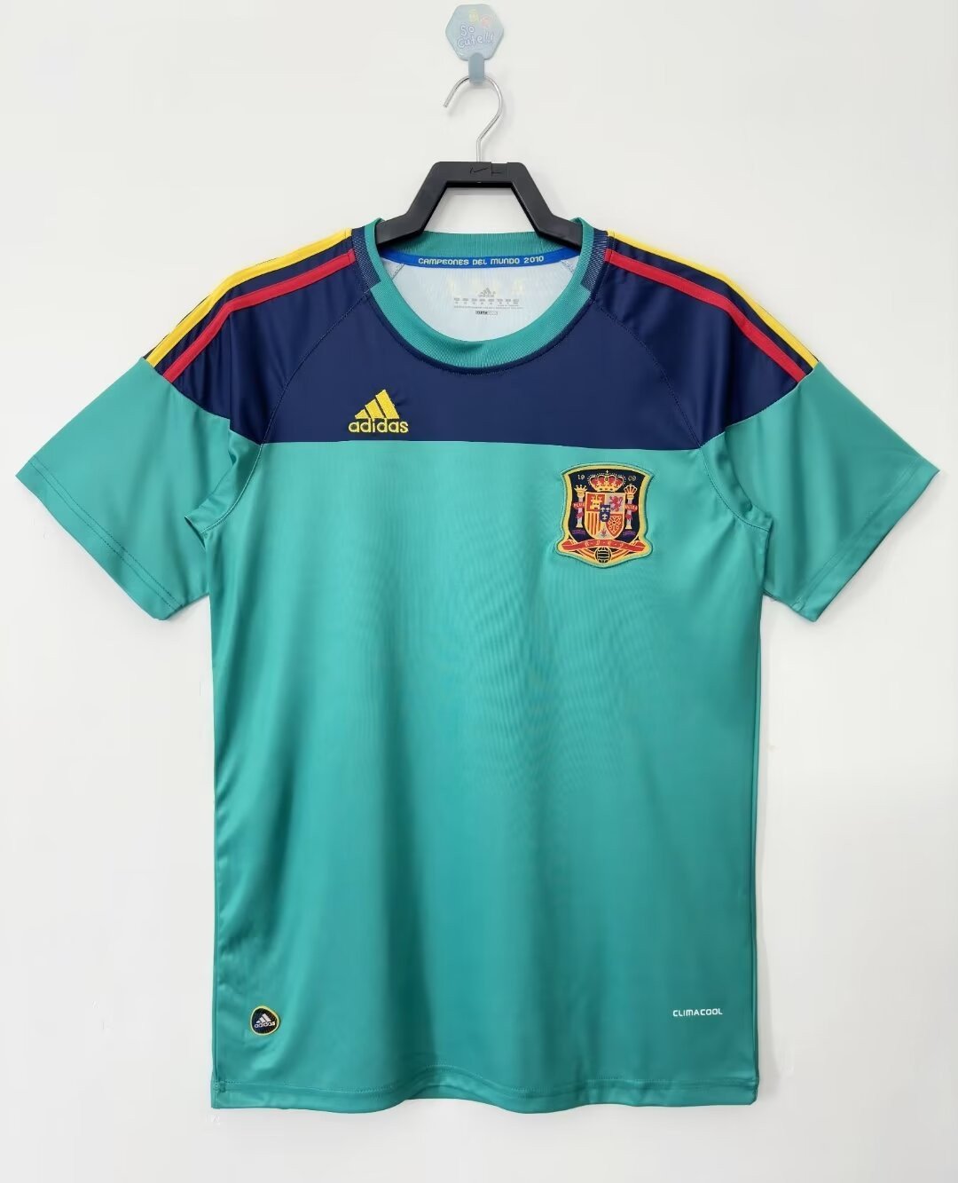 Spain 2010 Goalkeeper Retro Jersey – Men, Aqua