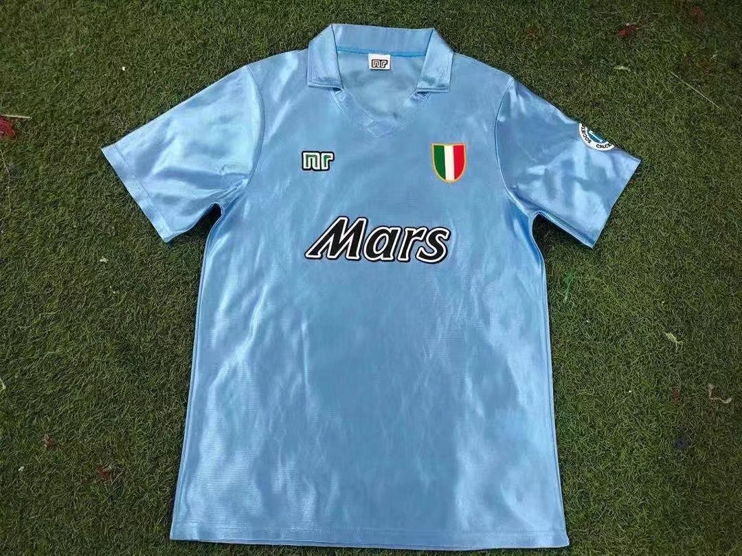 SSC Napoli 1990/91 Home Retro Men Jersey – Sky Blue