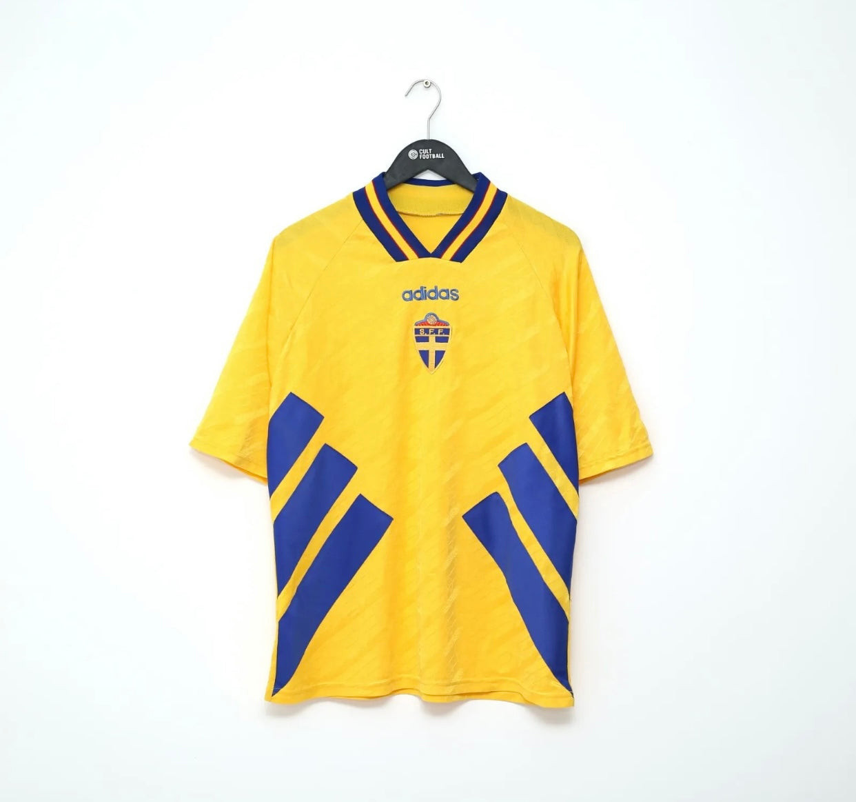 Sweden 1994/96 Home Retro Men Jersey – Yellow
