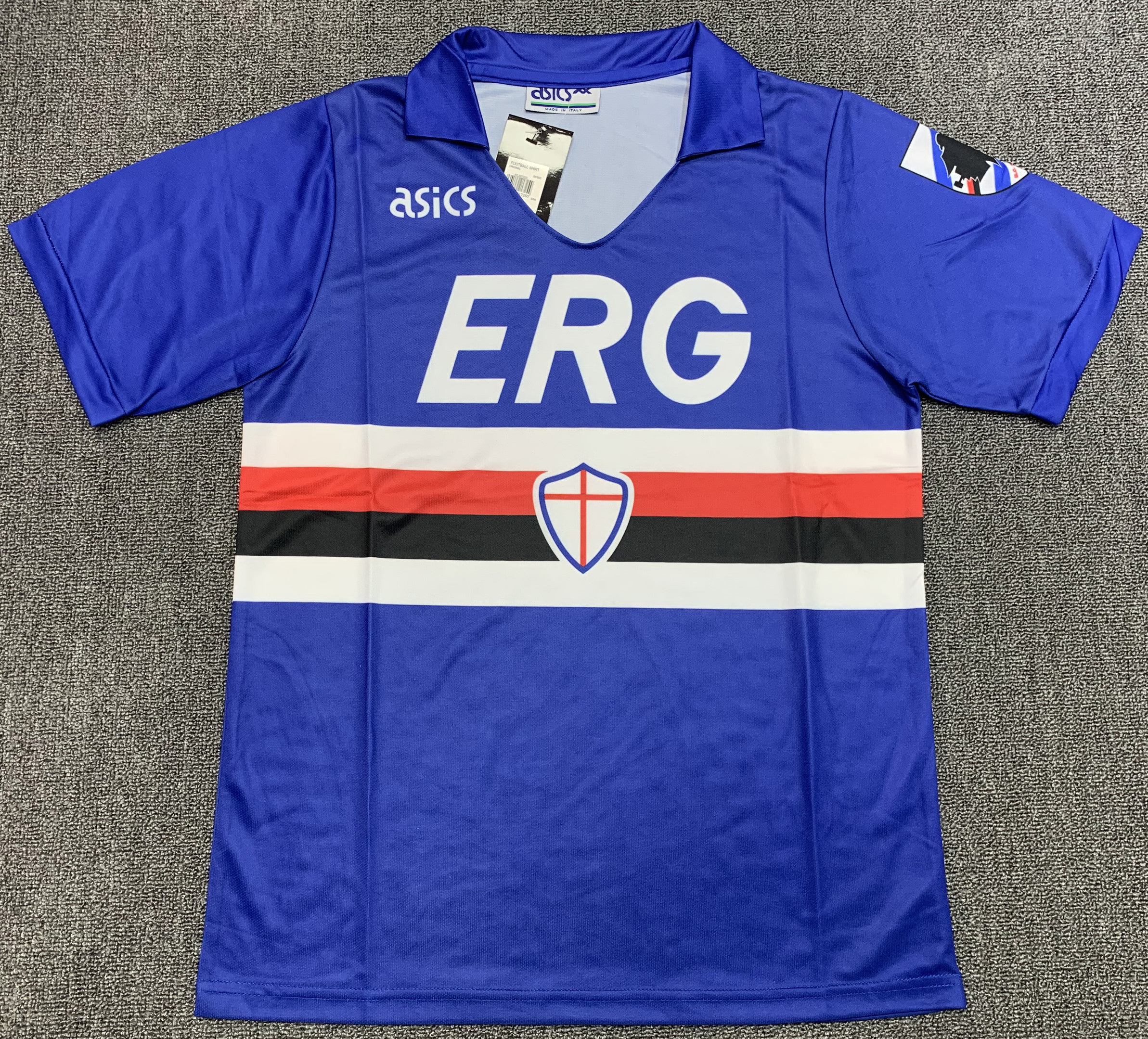 U.C. Sampdoria 1990/91 Home Retro Men Jersey – Blue