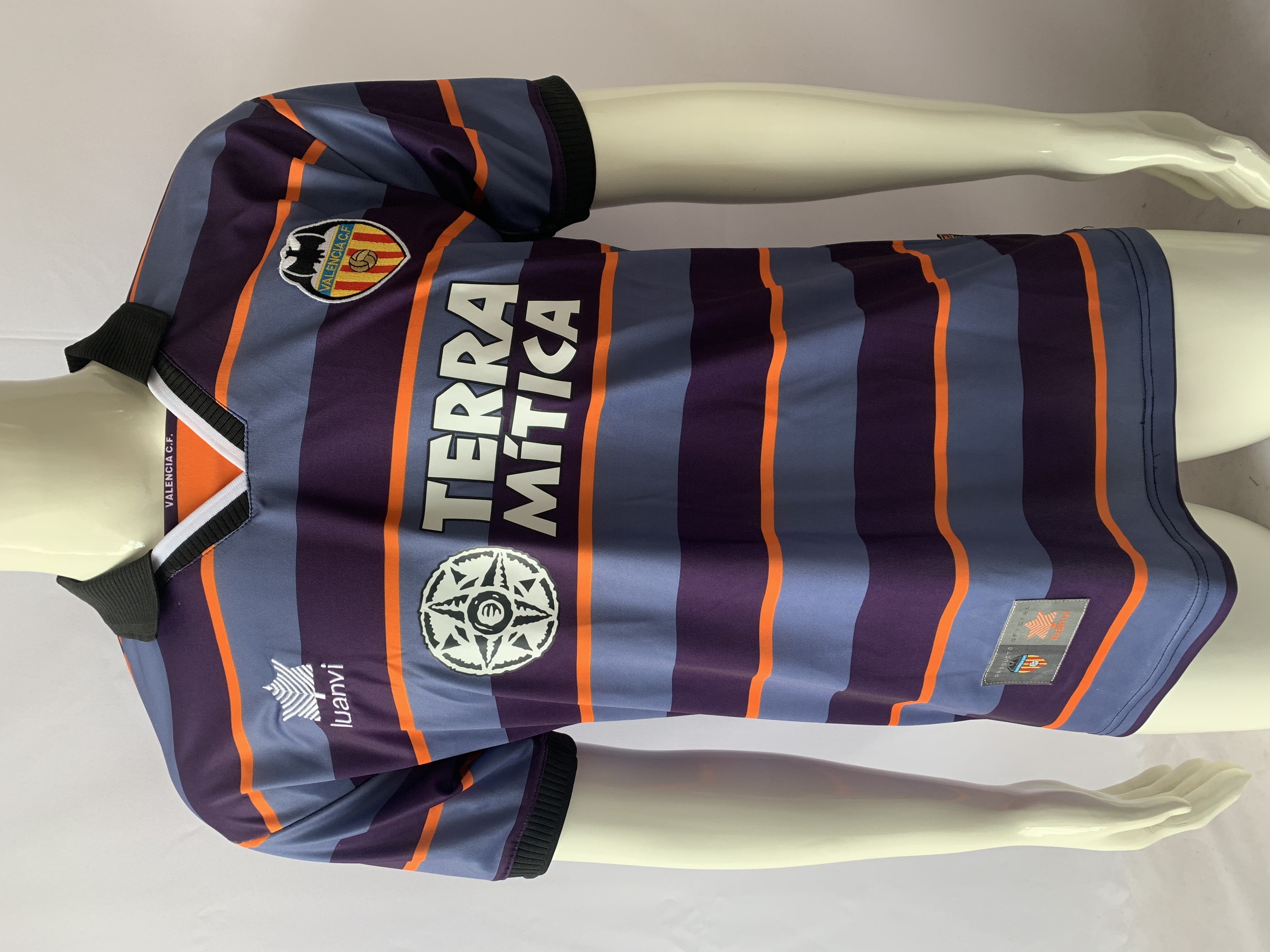 Valencia CF 1999/2000 Third Retro Men Jersey – Blue