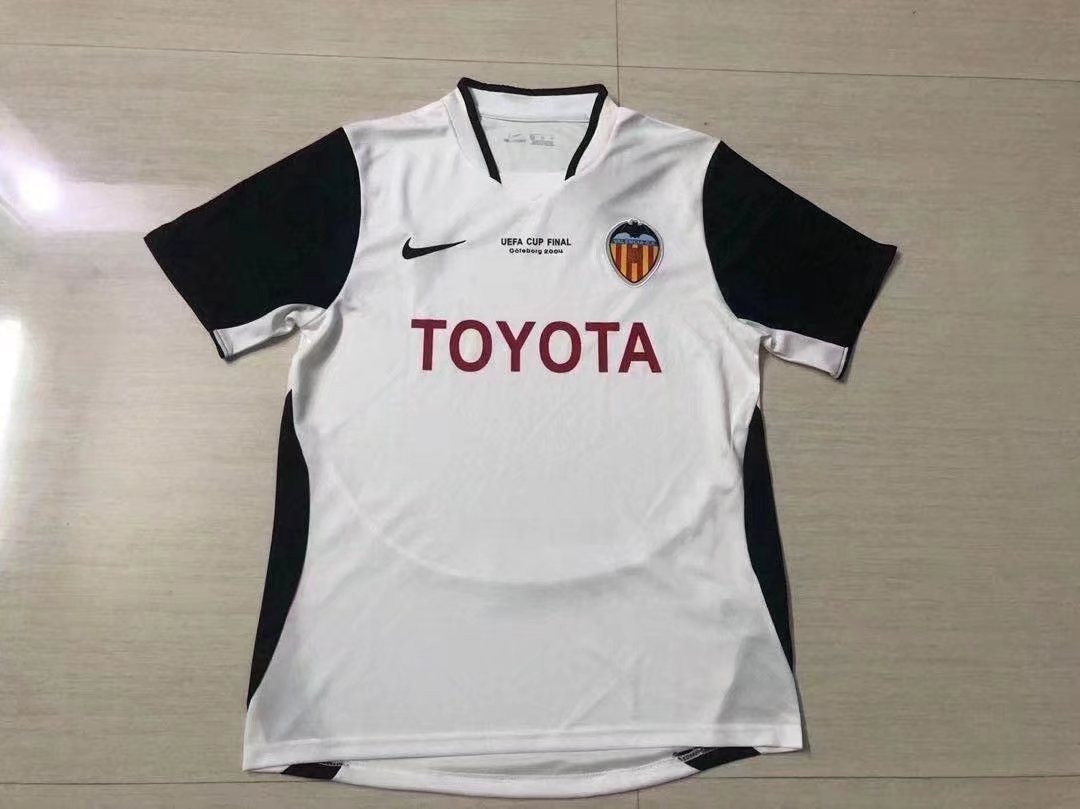 Valencia CF 2003/04 Home Retro Men Jersey – White