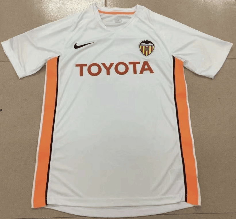Valencia CF 2006/07 Home Retro Men Jersey – White